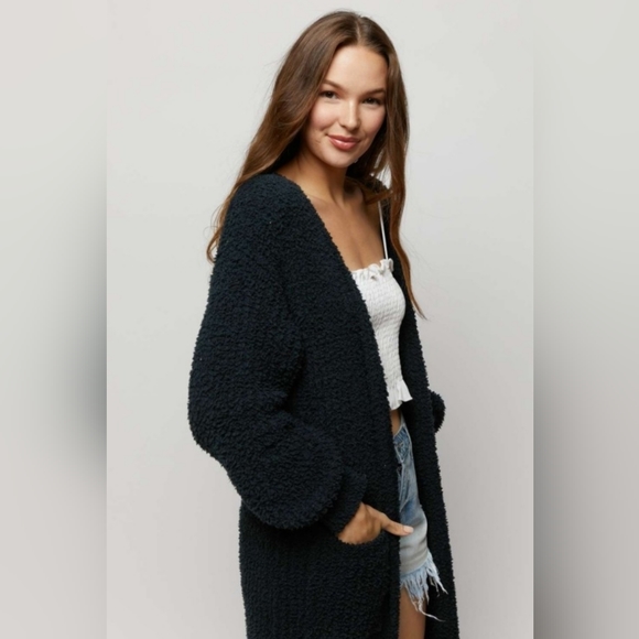 ➡️1 SMALL AVAILABLE⬅️ Full Length Open Front Maxi Cardigan Duster Long Sleeve - Picture 2 of 9